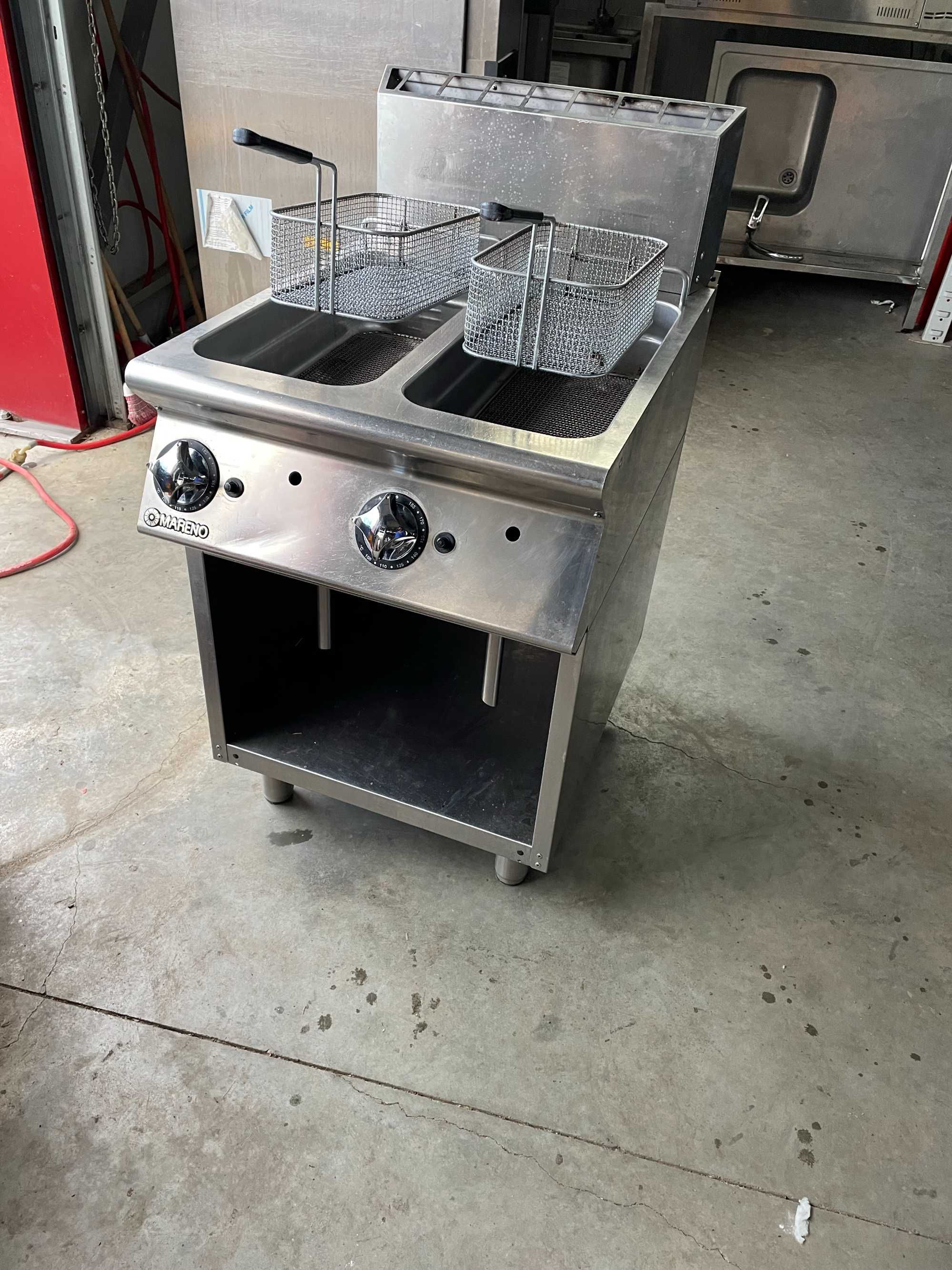 Friteusa fripteusa gaz Mareno + masina Gatit electrica Lotus 4 plite