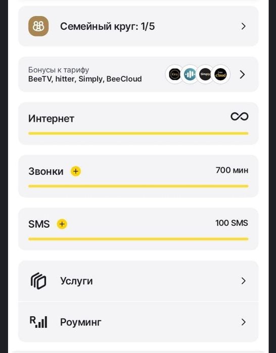 Тариф на белайн семейный