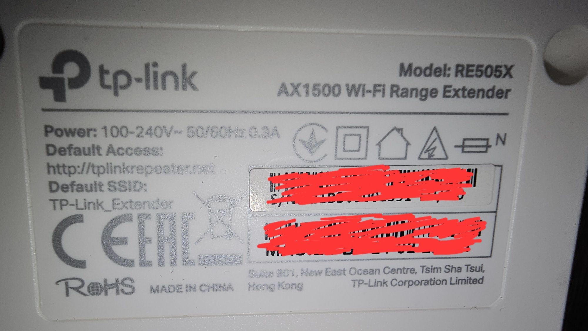 Range Extender TP-Link RE505X Wi-Fi 6 Dual-Band Gigabit AX1500,