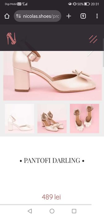 Pantofi de mireasă din piele naturală făcuți pe comandă