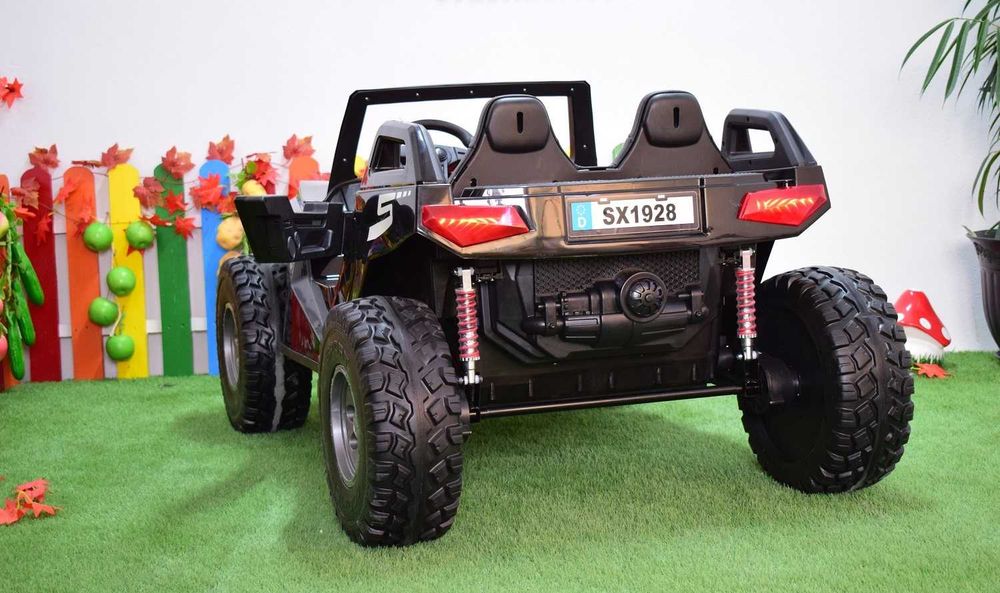 UTV electric pentru 4 copii Kinderauto SX1929 24V 4x75W #Black