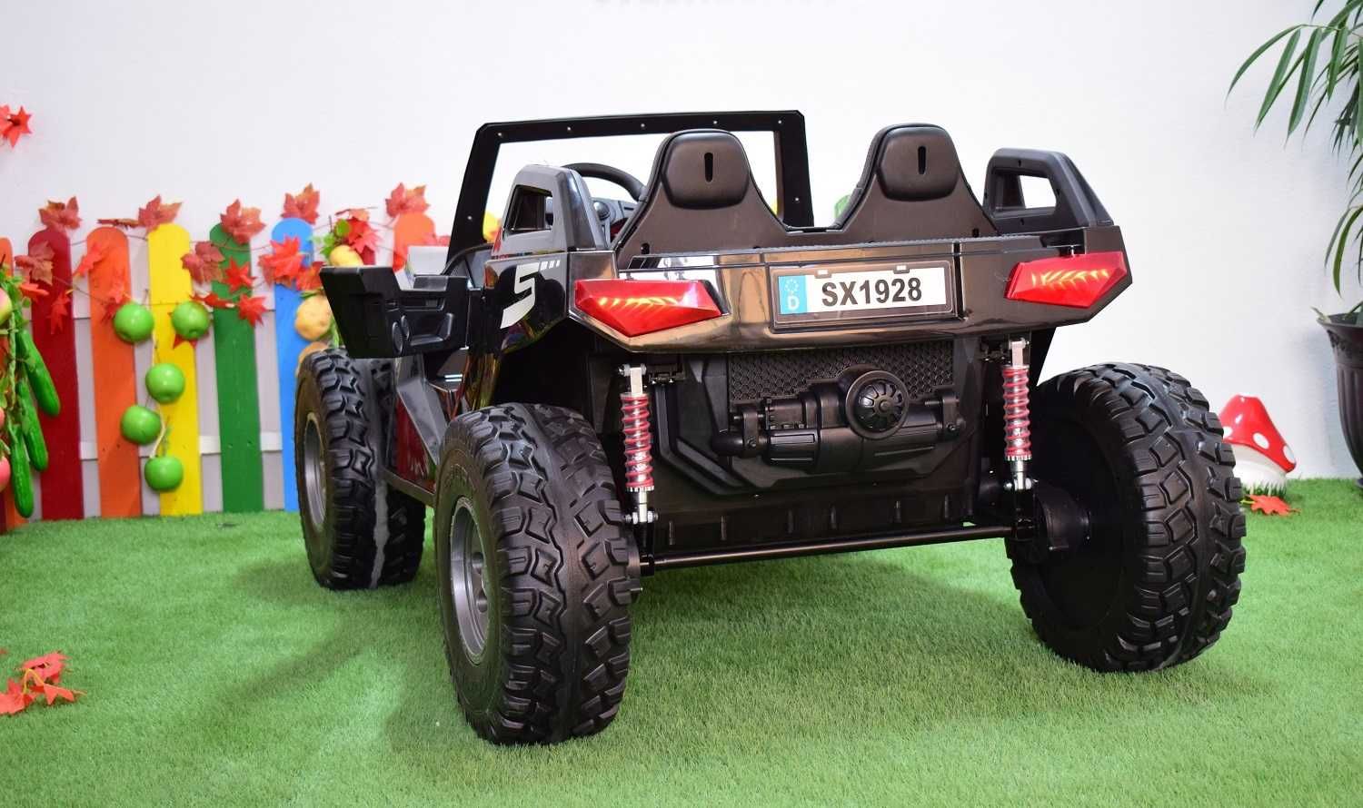 UTV electric pentru 4 copii Kinderauto SX1929 24V 4x75W #Black