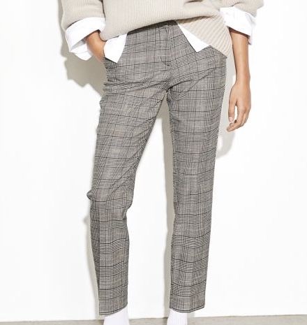 Кариран Дамски Панталон H&M тип Slacks размер 40