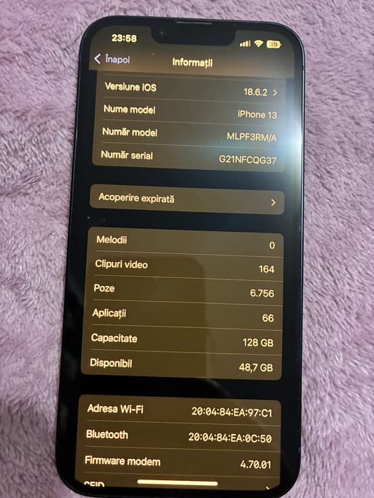 Iphone 13 bateria 88%