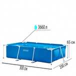 Бассейн Каркасный бассейн 300×200 INTEX stoyka basseyn