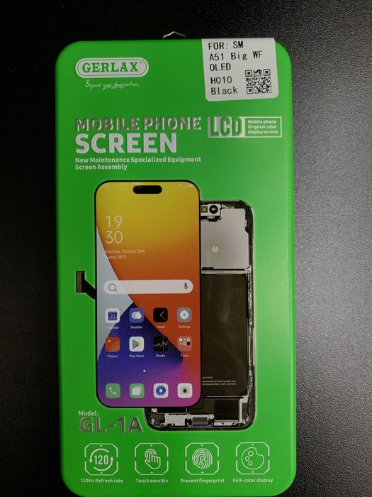 Дисплей Samsung A51 Big WF OLED 1в1 с оригиналом
