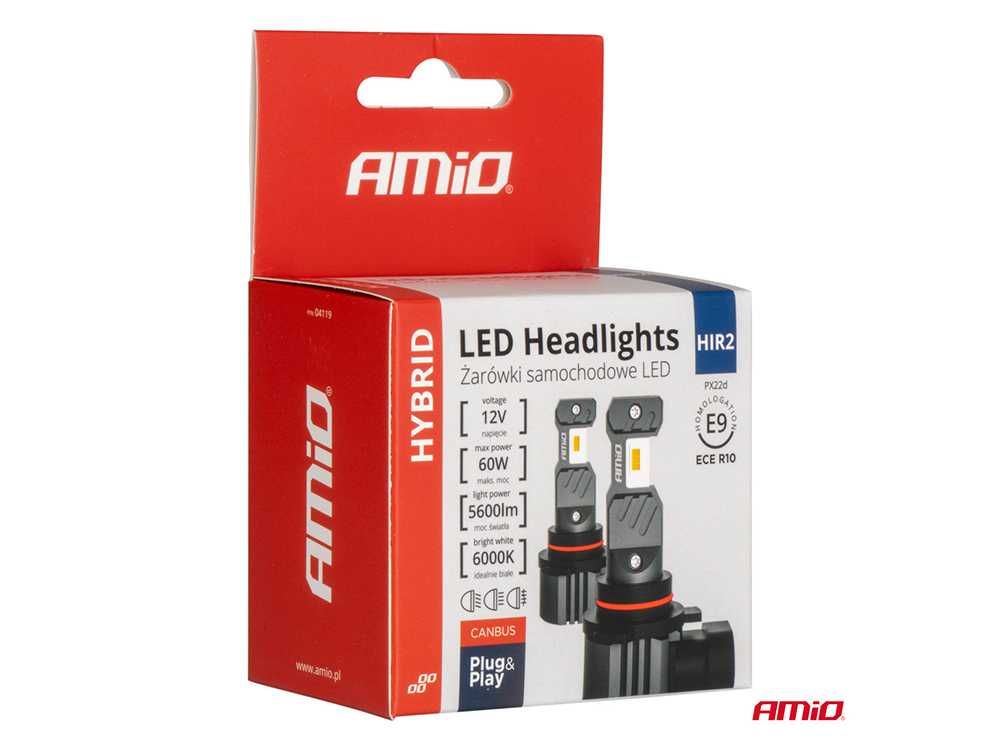 Крушки AMIO HYBRID LED HIR2 6000K Canbus 60W