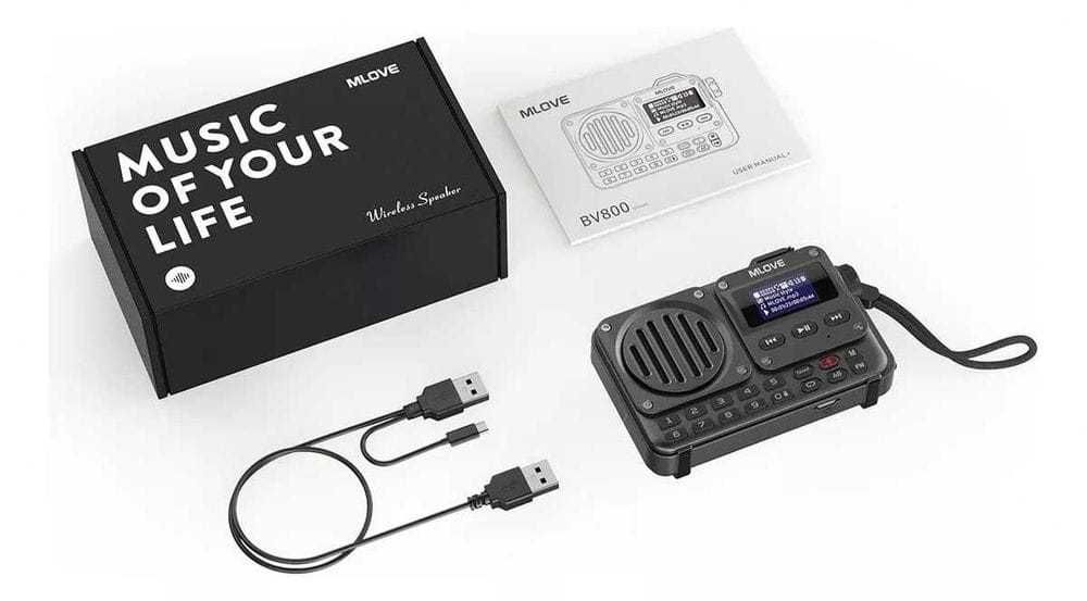 Radio Digital cu Afișaj MP3 Bluetooth Recorder USB Card Acumulator Nou