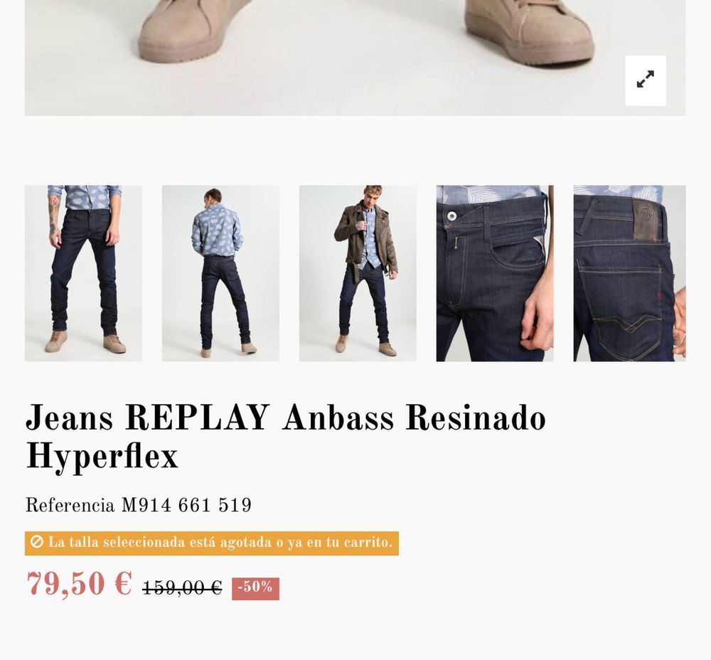 Дьнки REPLAY Anbass Resinado Hyperflex номер 29