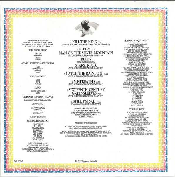 CD Ritchie Blackmore's Rainbow - On Stage 1976