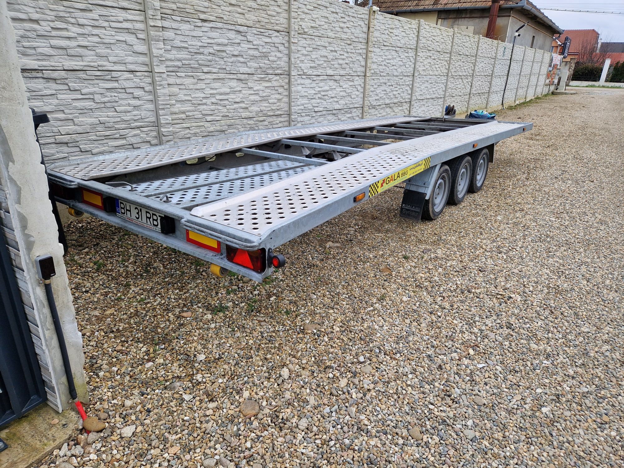 Trailer 6 metri 3 axe 3500 kg,model 2022!