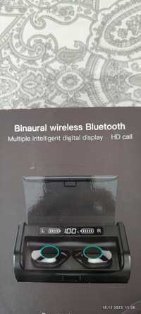 Casti wireless TWS M10, cu microfon, display digital, Bluetooth 5.1,