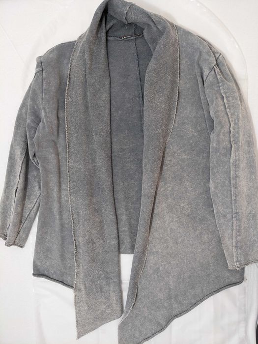 Cardigan/Sacou Gri tip cascadă, Made in Italy, marime M, ca nou