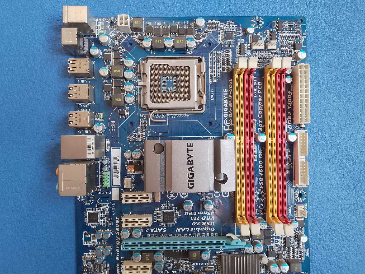 Дънна платка Gigabyte GA-EP43-UD3L (rev. 1.1) s.775, DDR2 1200+