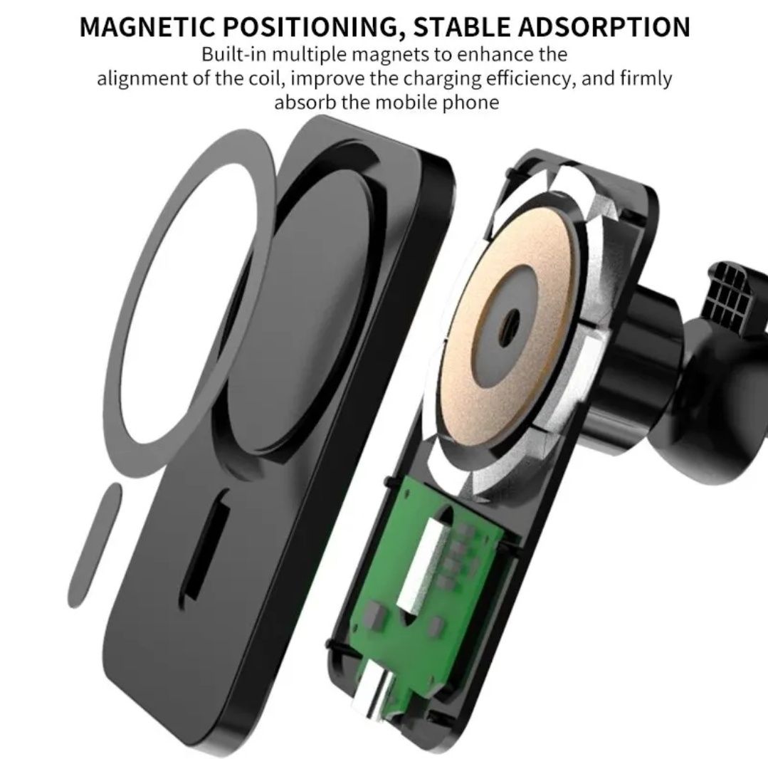 !!!Промоция!!!Magsafe безжично зарядно и стойка за кола + БОНУС КАБЕЛ