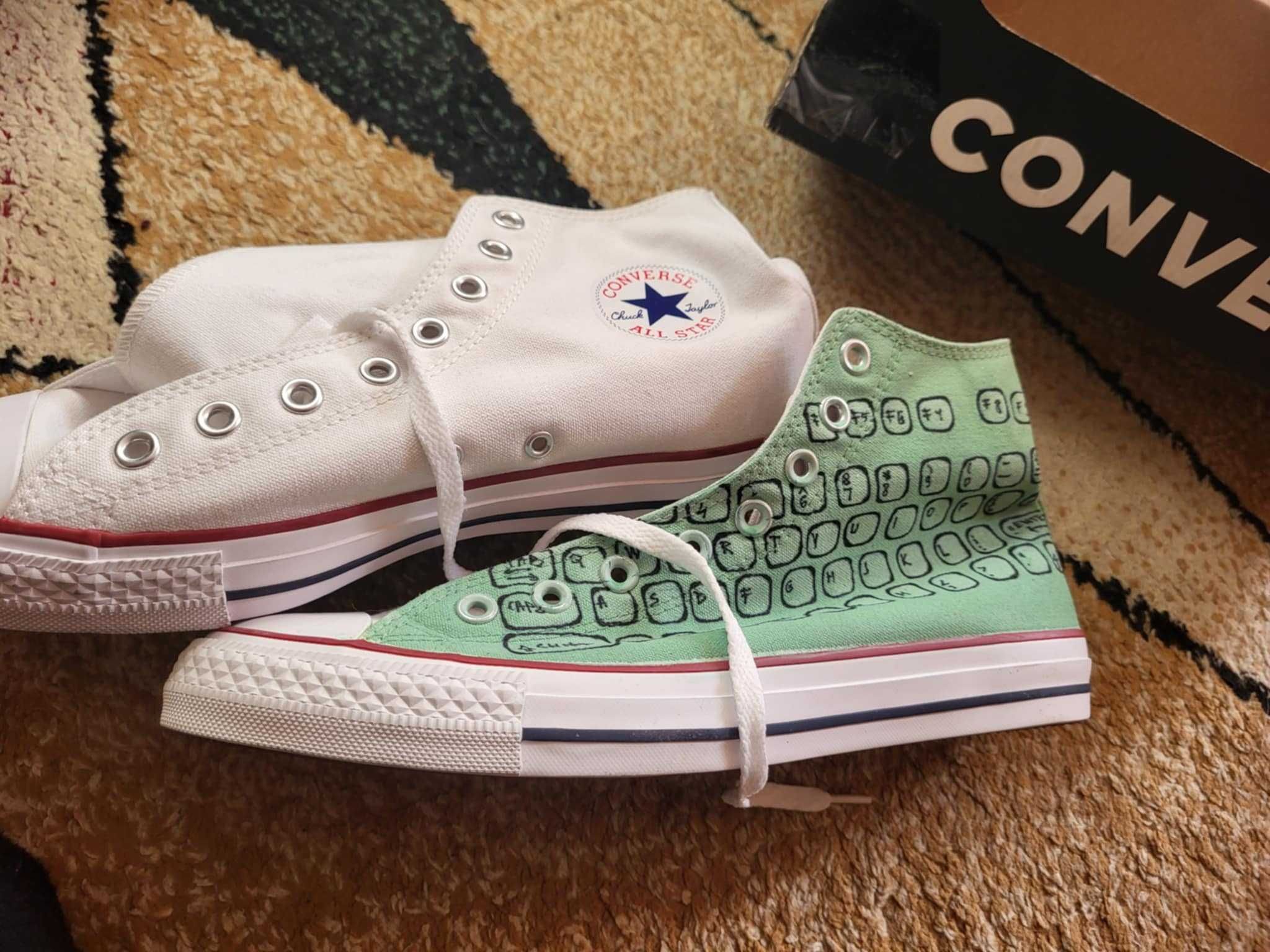 Converse Chuck Taylor All Star Hi M9162C, Crem, noi