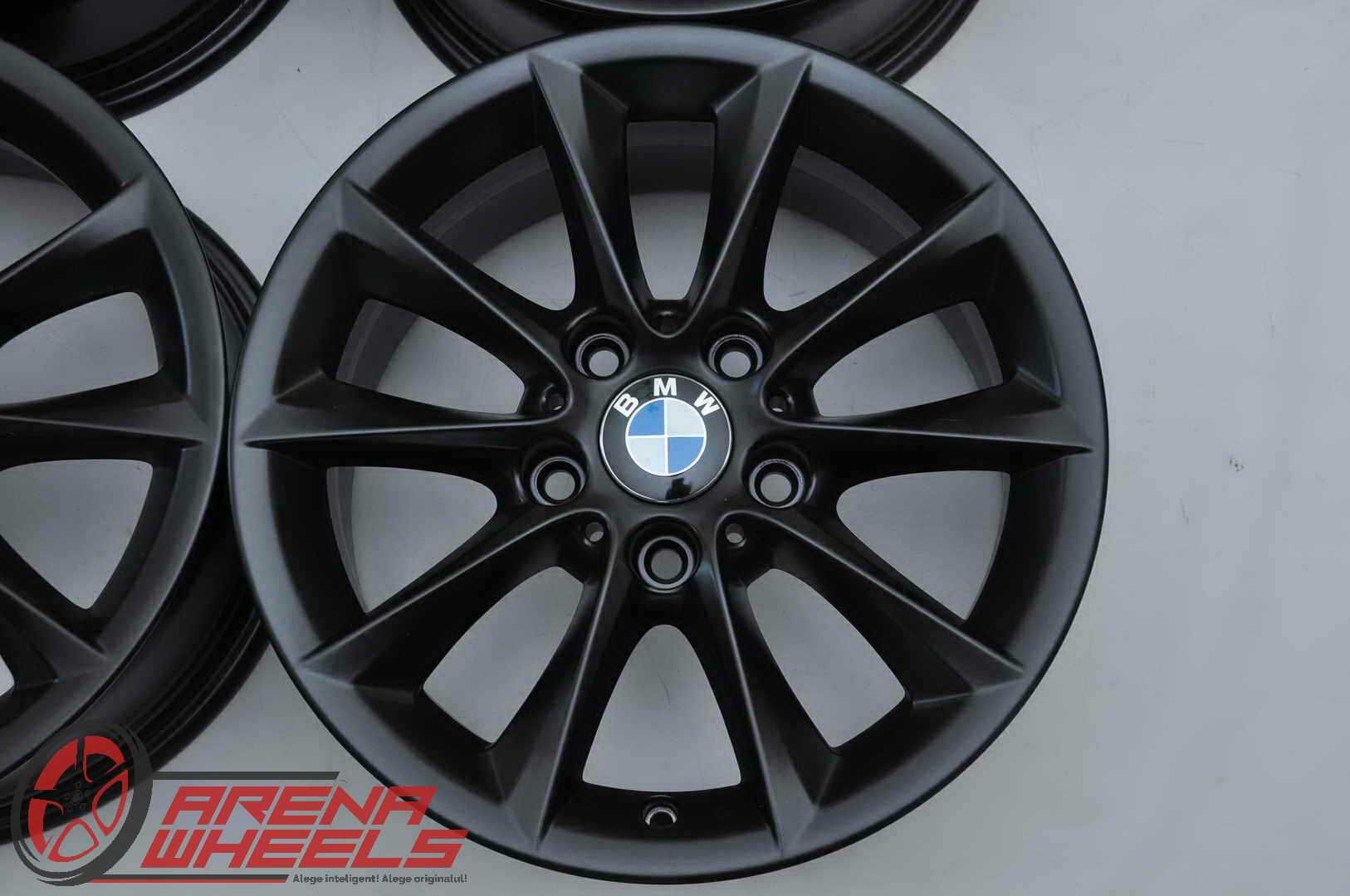 Jante 16 inch Originale BMW Seria 1 F20 F21 R16 Style 411 Negru Mat