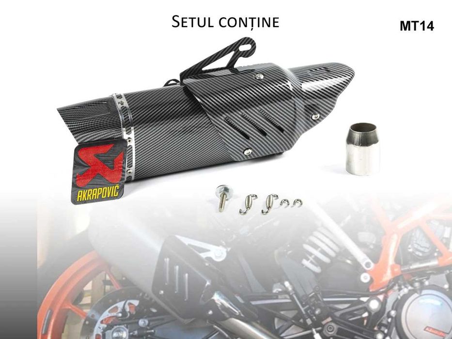 Tobă sport de evacuare AKRAPOVIC pentru motocicletă