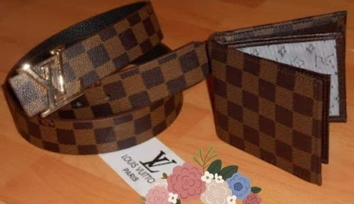 Set Louis Vuitton, barbati, saculet, etichetă incluse