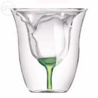 Стъклена чаша Роза