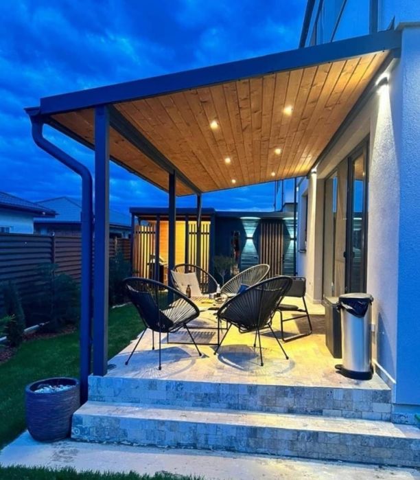 Cabane stil A-Frame, Terase