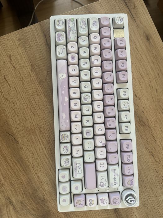 Tastatura Wireless Leobog Hi75C Pro Alba