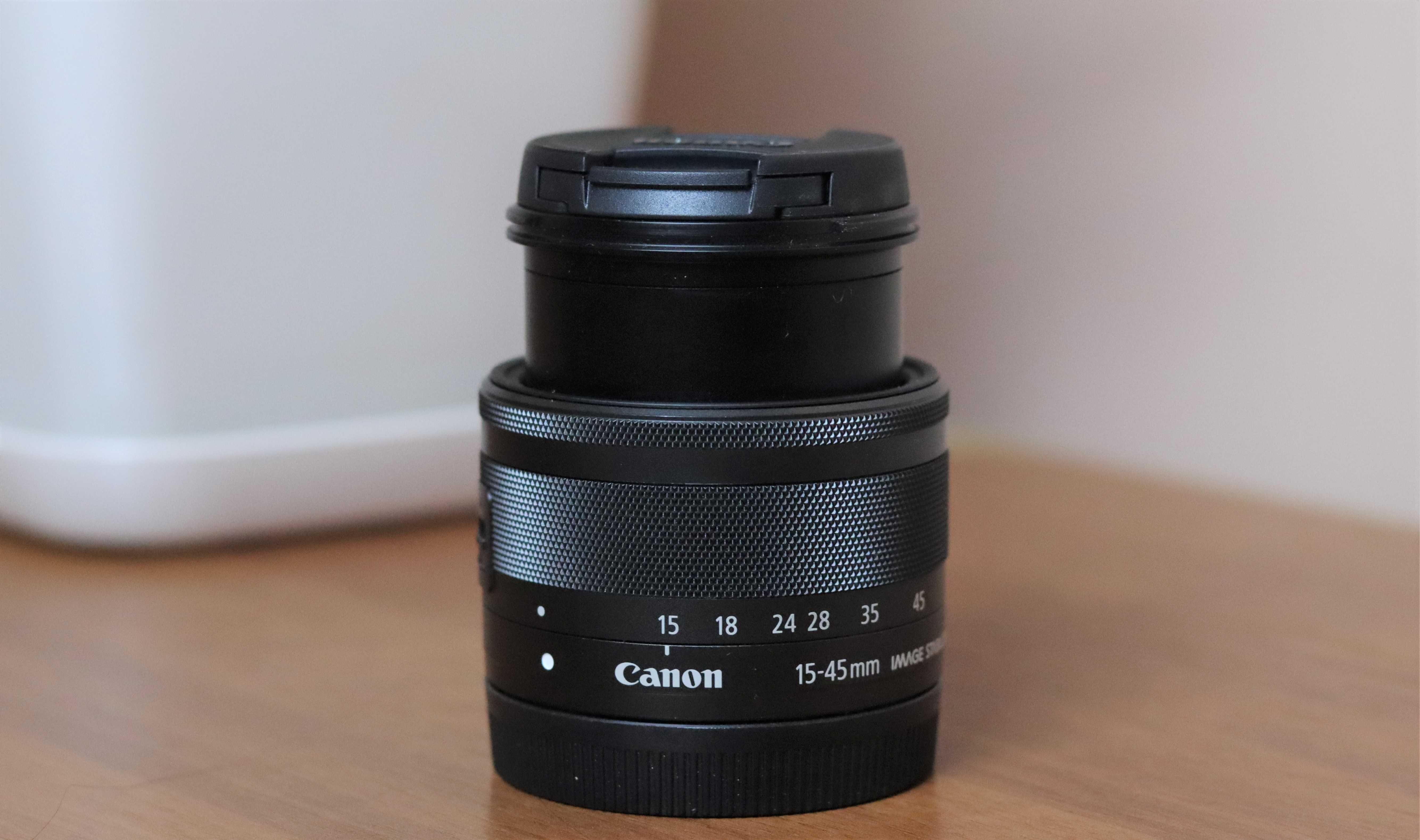 Обектив Canon EF-M 15-45mm + ПОДАРЪК Сенник