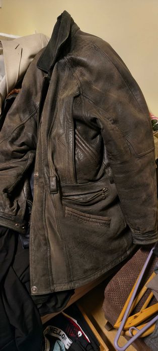 Връхно зимно палто от естествена кожа