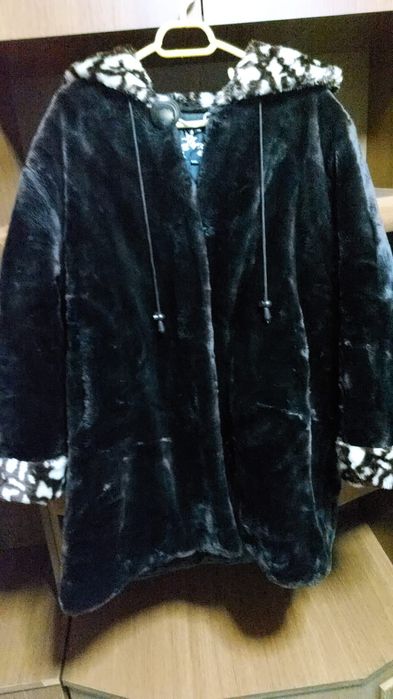 Palton pufos dama 3XL