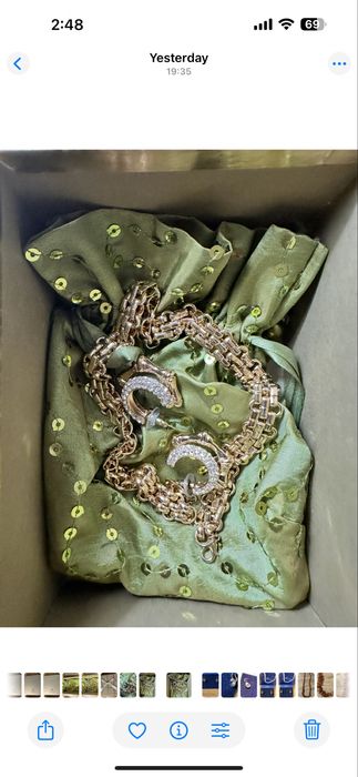 Оригинално колие и обици BSB в златно и сребърно