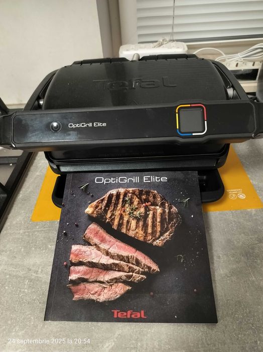 Grătar electric Tefal OptiGrill Elite,12 progr. automate,carte rețete
