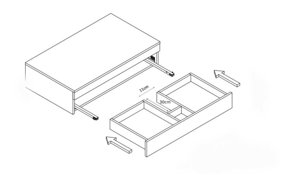 Плот за мивка с чекмедже