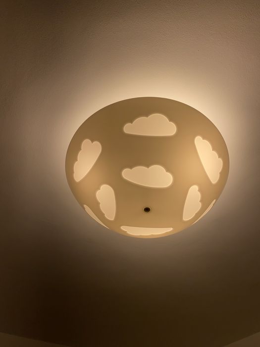 Plafoniera Ikea alba/nori