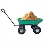 Carucior de gradina basculant, 150 kg, 52l