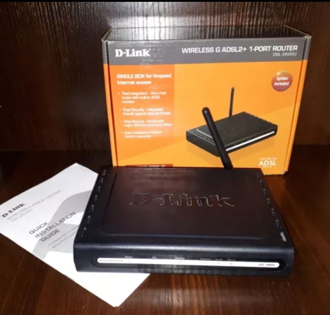 Модем ADSL-роутер D-Link DSL-2600U