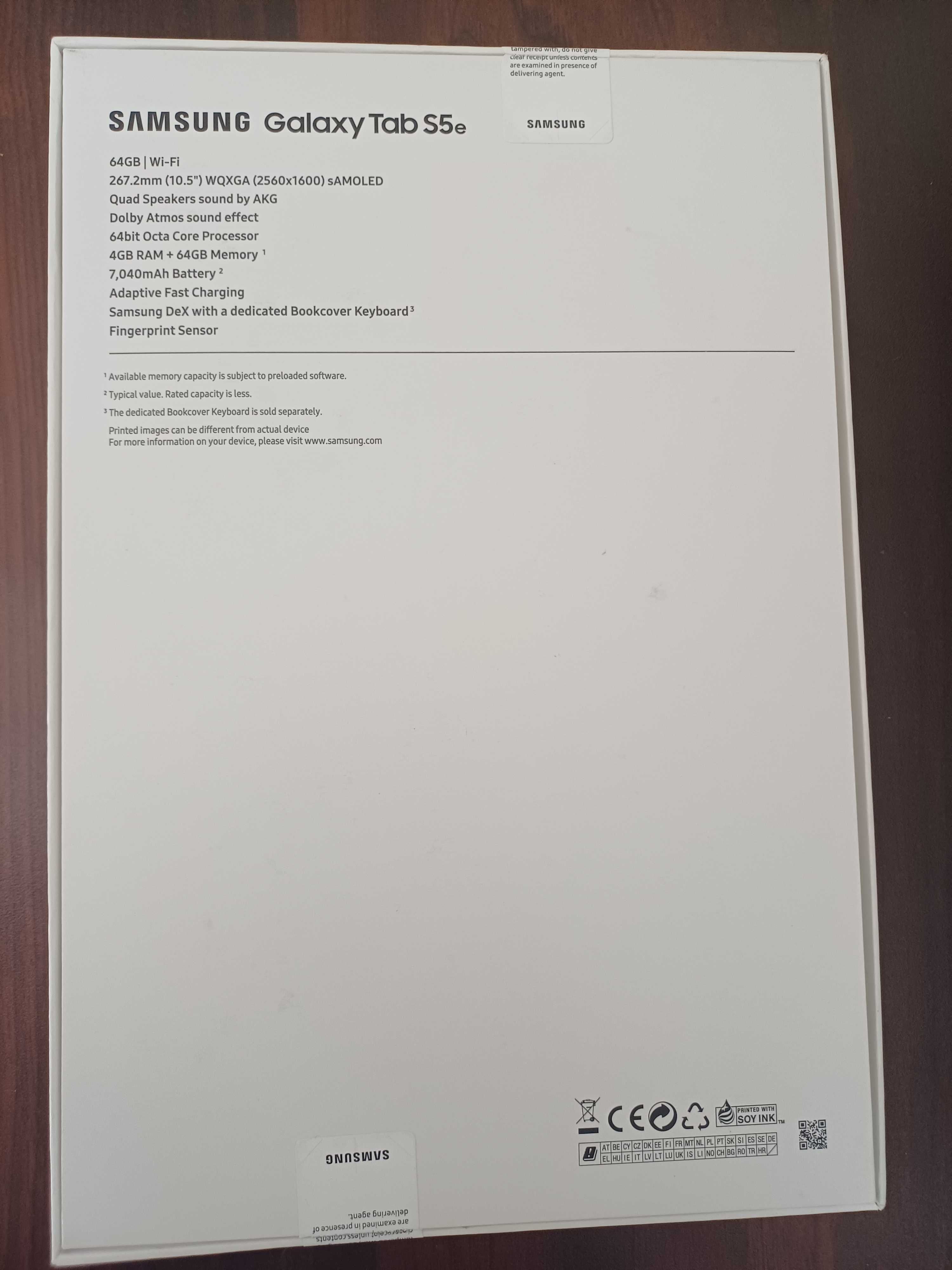 Samsung TAB S5e таблет, перфектен, AMOLED дисплей