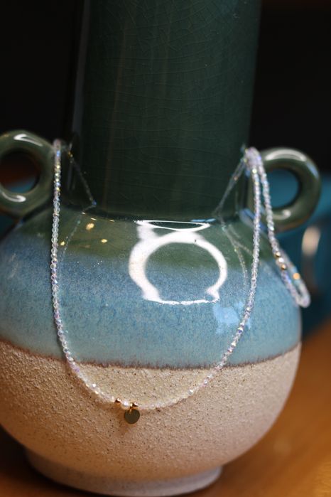 Колиета и гривни с перли и ест.камъни