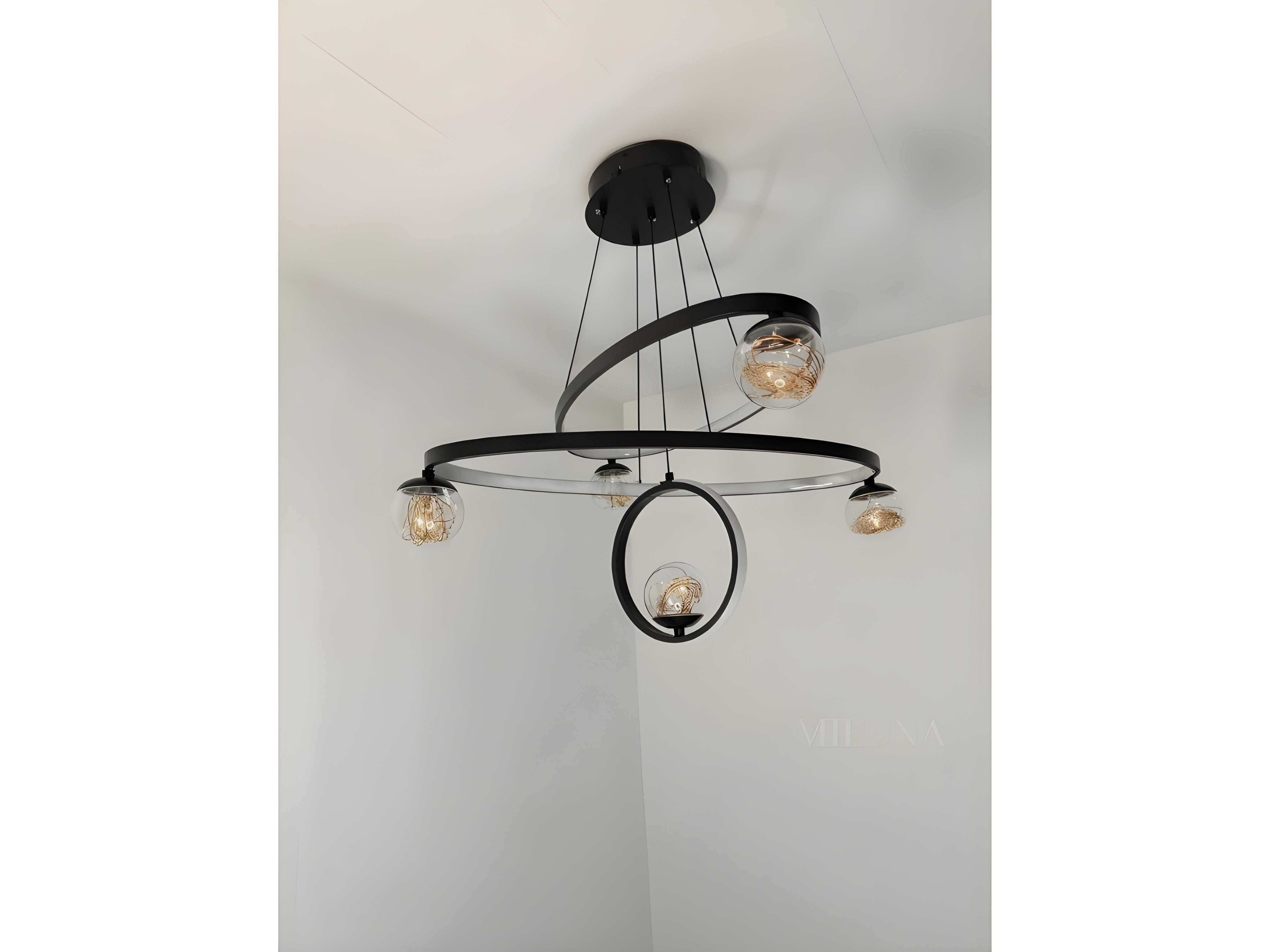 Lyustra led, balandligi sozlanadi, 3xil yoritish rejim, 2xil o'lchamda