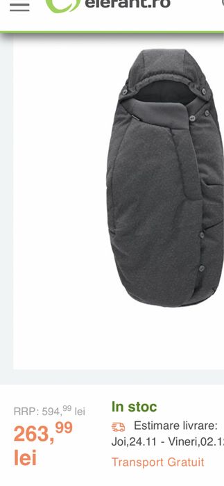 Maxi cosi sac carucior bebelus