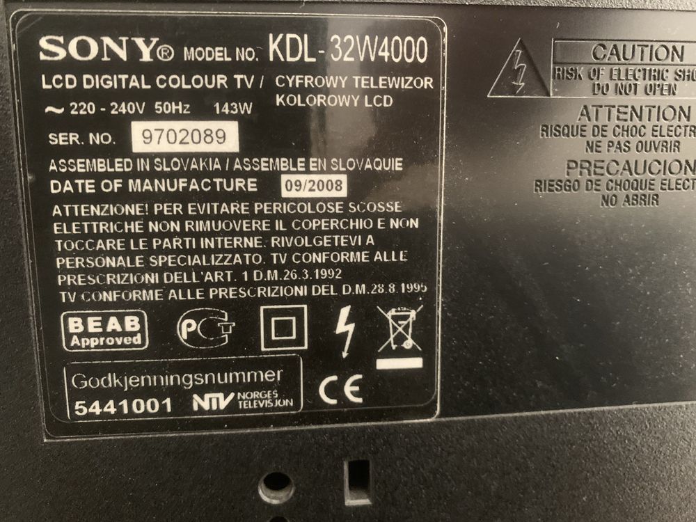 Телевизор Sony 32