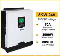 Соларен ИНВЕРТОР 3KVA/24V+ хибриден 5.5 KVA/24V