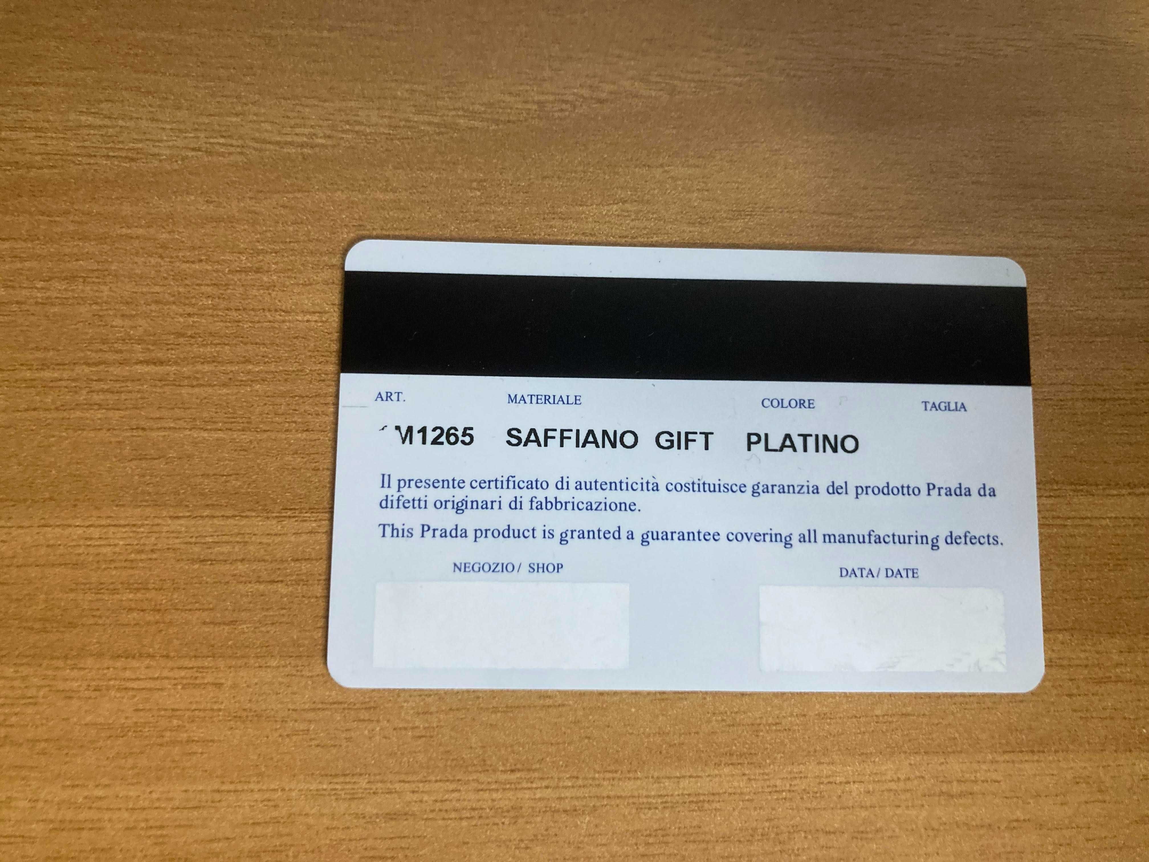 (Prada)(Milano) 'Wallet' "SAFFIANO GIFT" UNISEX