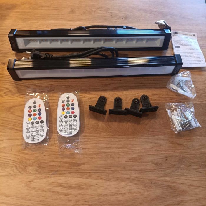 НОВИ! Прожектори RGB LED Wall Washer, 2 бр/к-т 42W–10 цвята, 30 режима