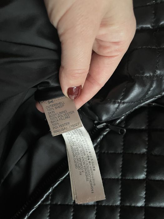 Fusta piele naturala Massimo Dutti