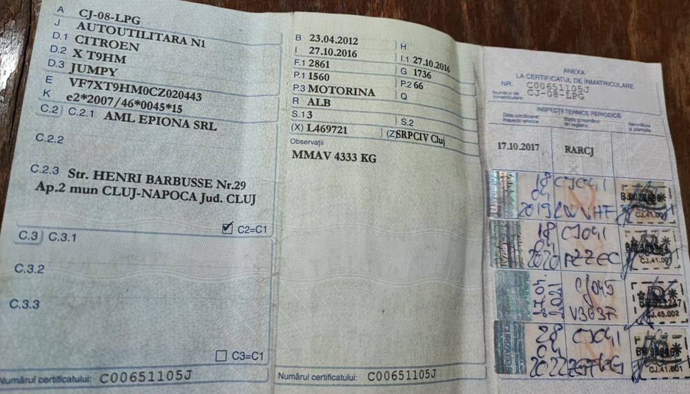 Vând autoutilitară Citroen X T9HM jumpy