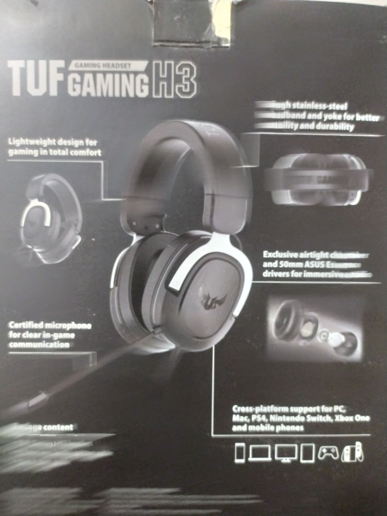 Наушники asus tuf gaming h3