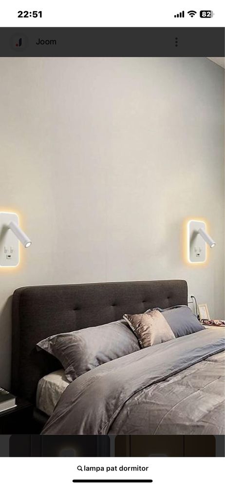 2 bucati lampa  tip led cu intrerupator si USB