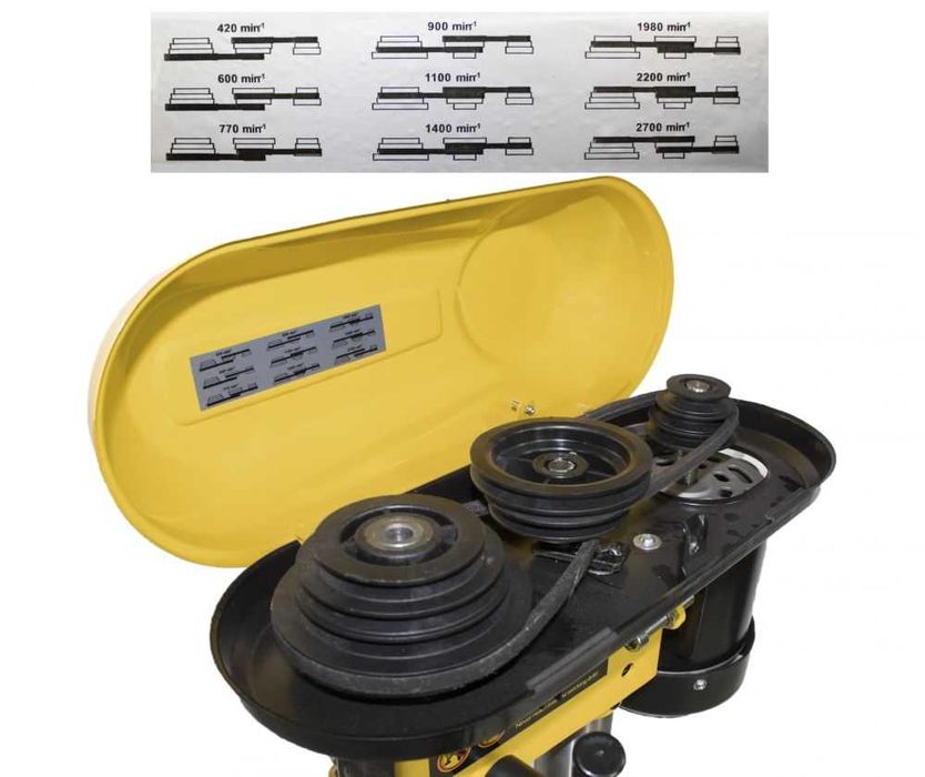 Aparat masina de gaurit 9 viteze bormasina fixa 550W 16mm banc coloana