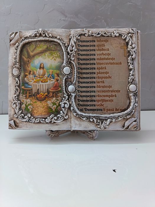 Tablou-icoană tip carte cu suport