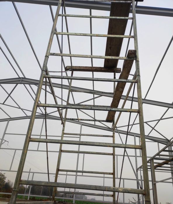 Schela 5 metri înălțime pe roți cu frână merge ușor 2 m / 1,30 lățime